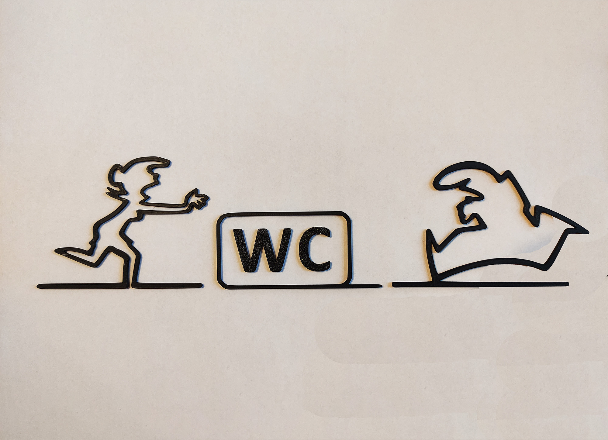 WC door hanger from the iconic cartoon "La Linea" Balum Balum.