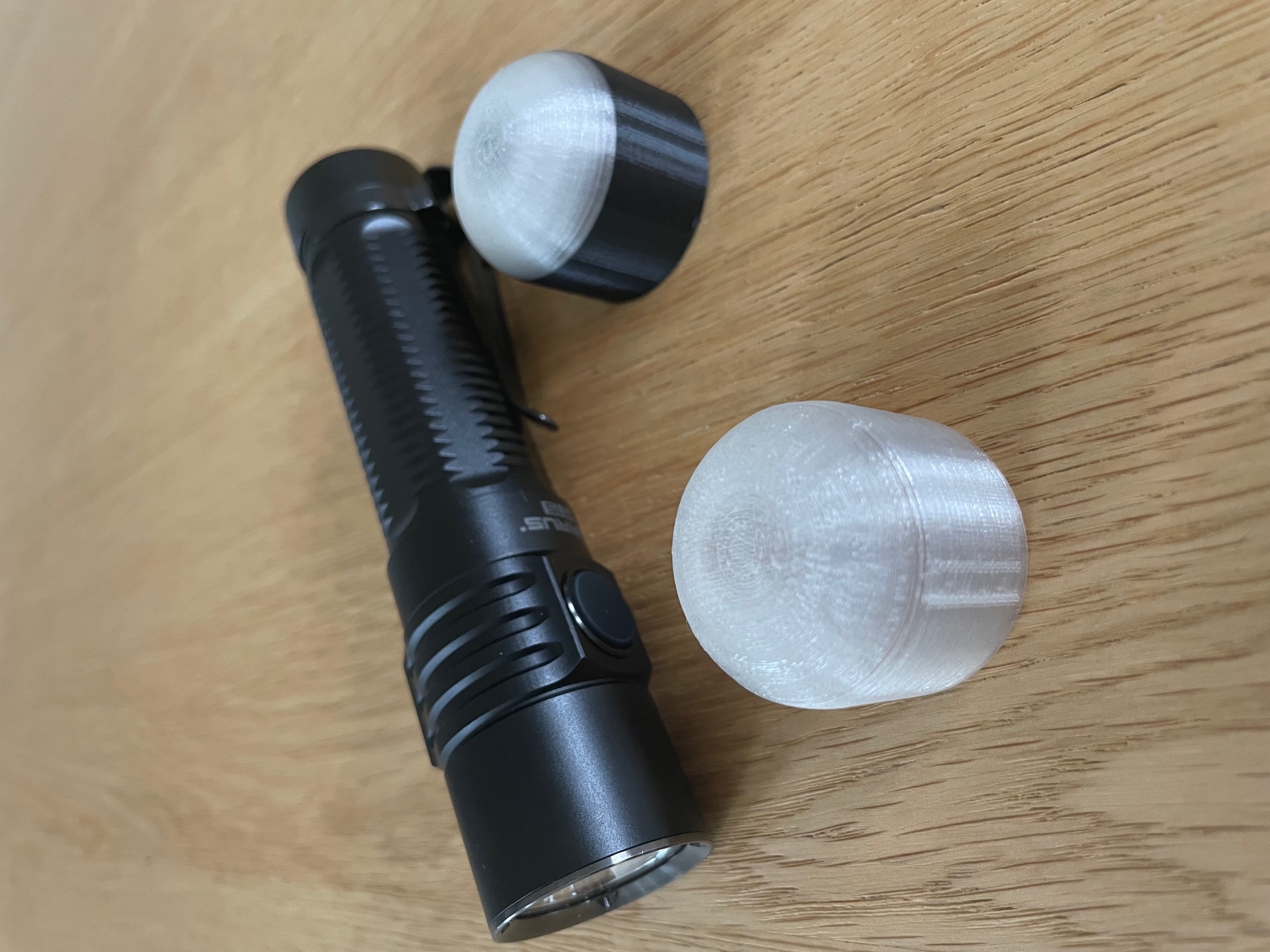 Klarus G15 flashlight diffusor by Jesper B Download free STL model