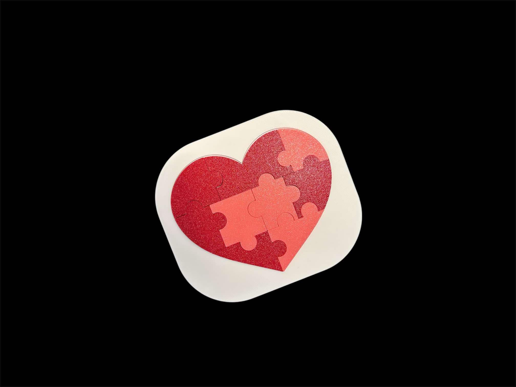 Valentine's day kids heart puzzle toy