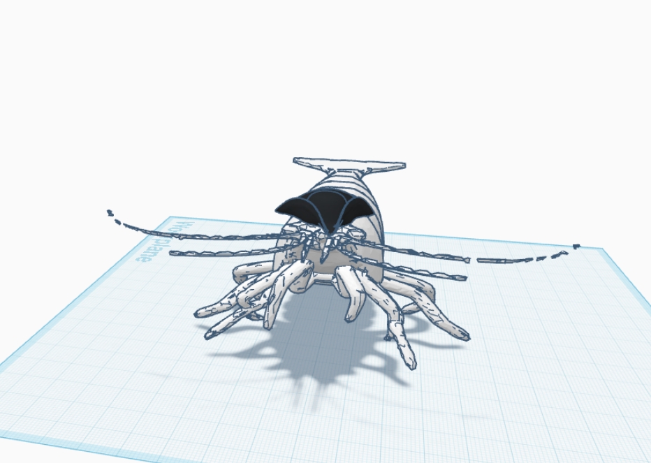 Pirate shrimp 3D model thumbnail