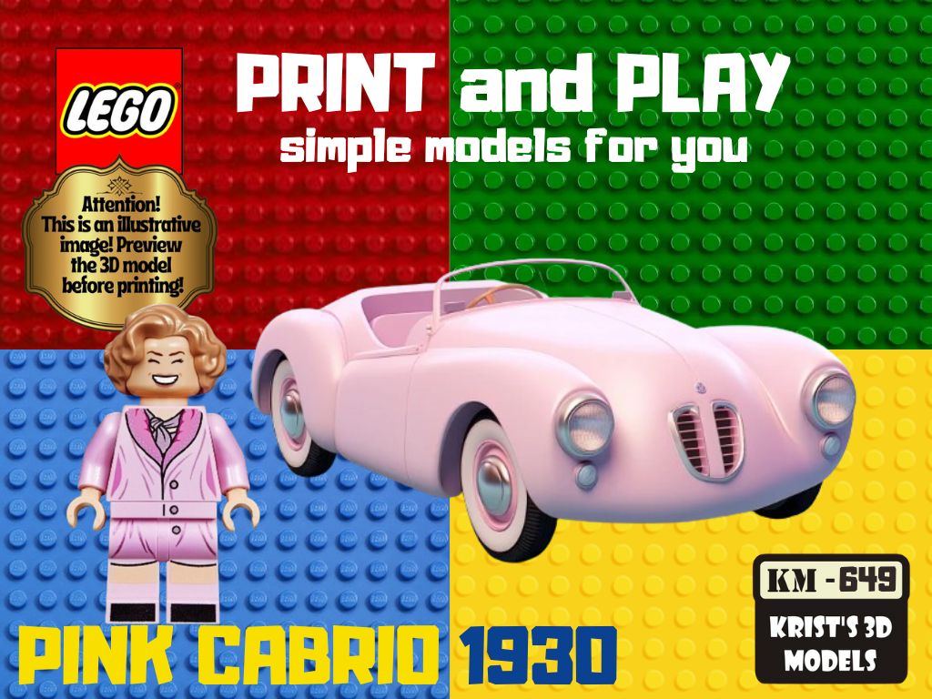 LEGO PINK CABRIO 1930