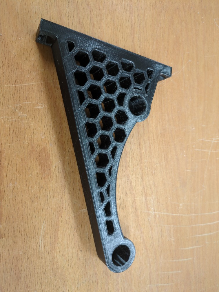 Filament Spool Wall Mount/Holder/Rack - 18mm 3D model thumbnail