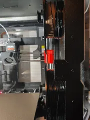 enclosure filament guide for bottom mounted spool