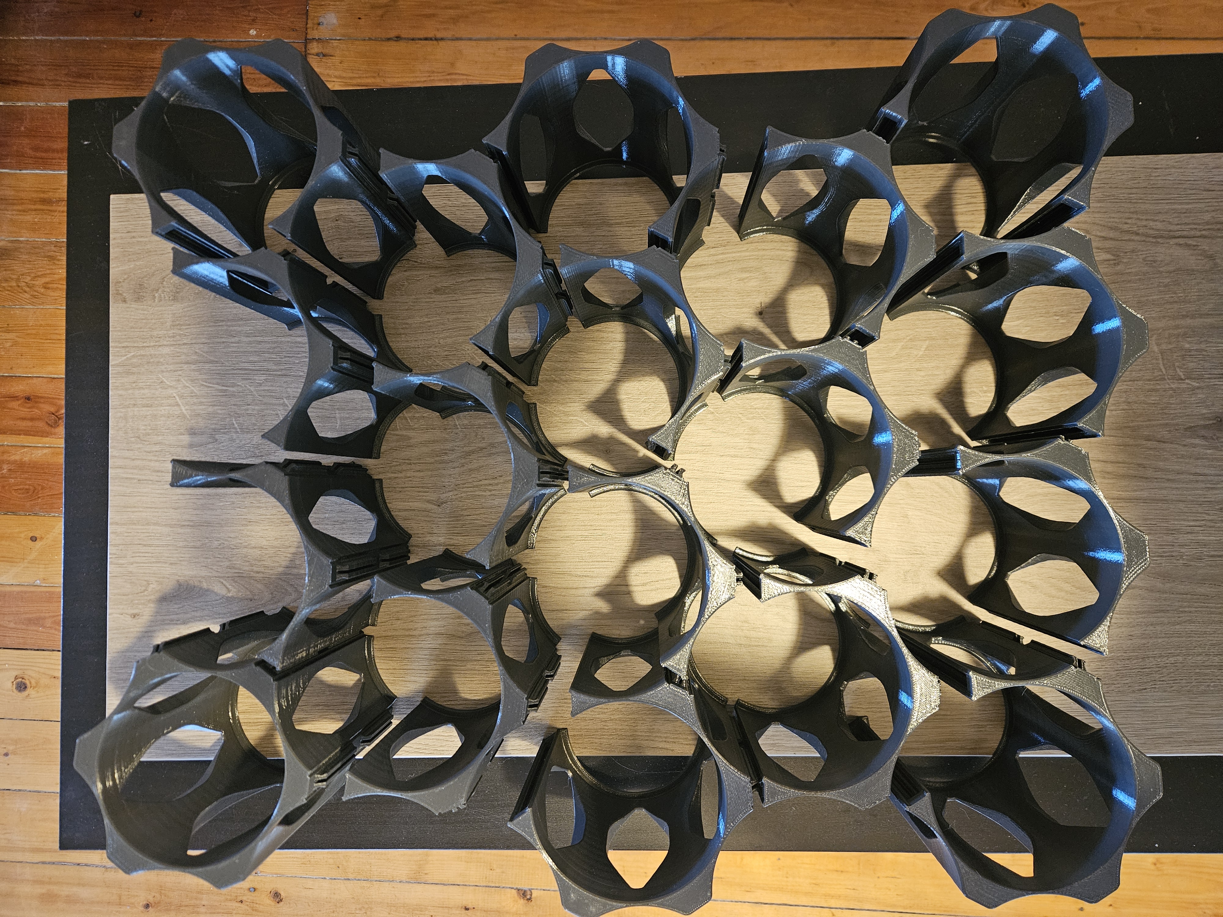 Miniatura 3 do modelo 3D Modular (Wine)Bottle Rack (Parametric) by Pred