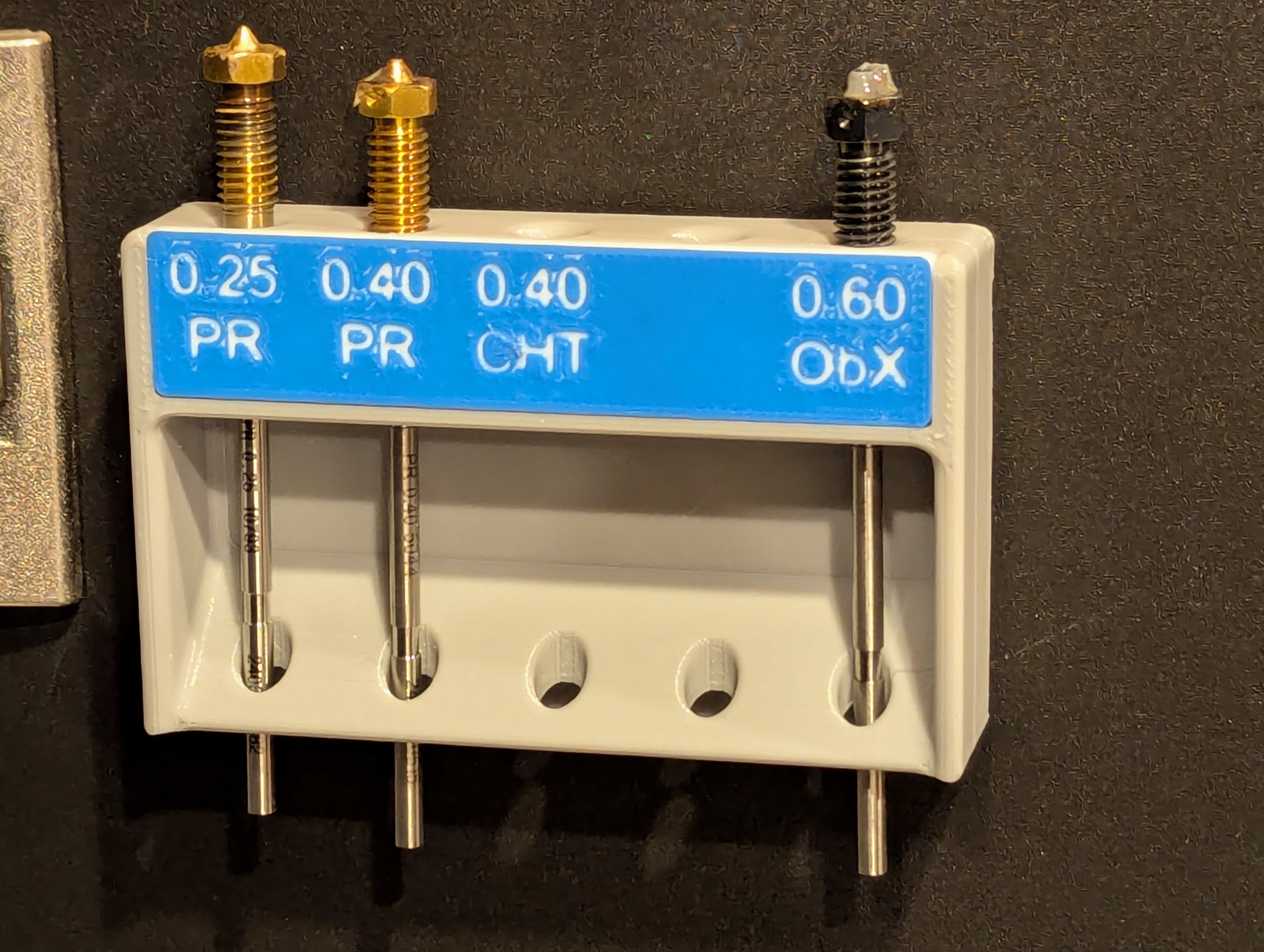 Nextruder Nozzle Rack