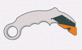 Karambit Utility Knife Blade Cover