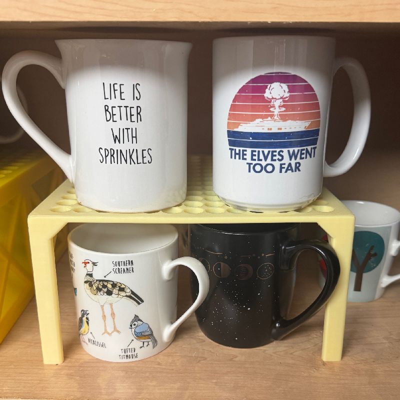 Elevate Mug Shelf by Rox | Download free STL model | Printables.com