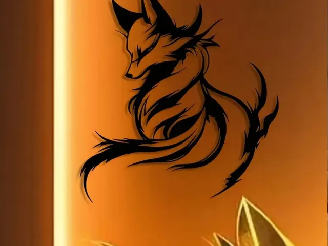 Fox Line Silhouette Wall Decor