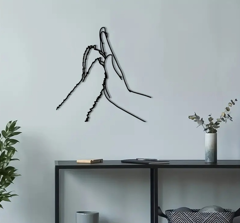 Dog Paw & Human Hand Wall Art