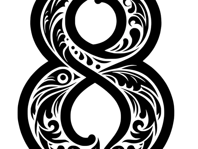 Ornamental number 8 (4)