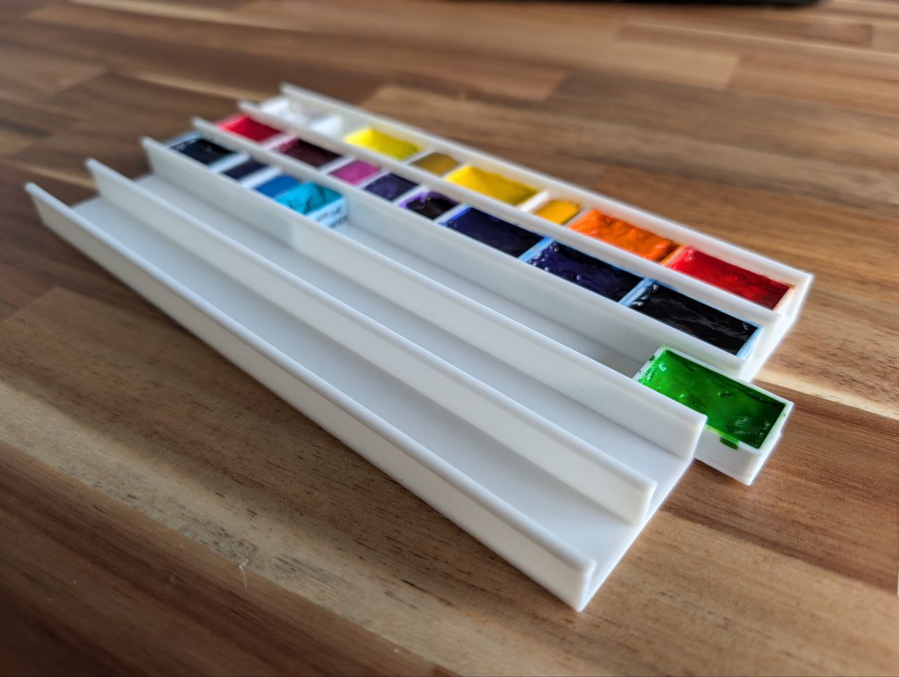 Watercolor 60 half-pan tin palette insert