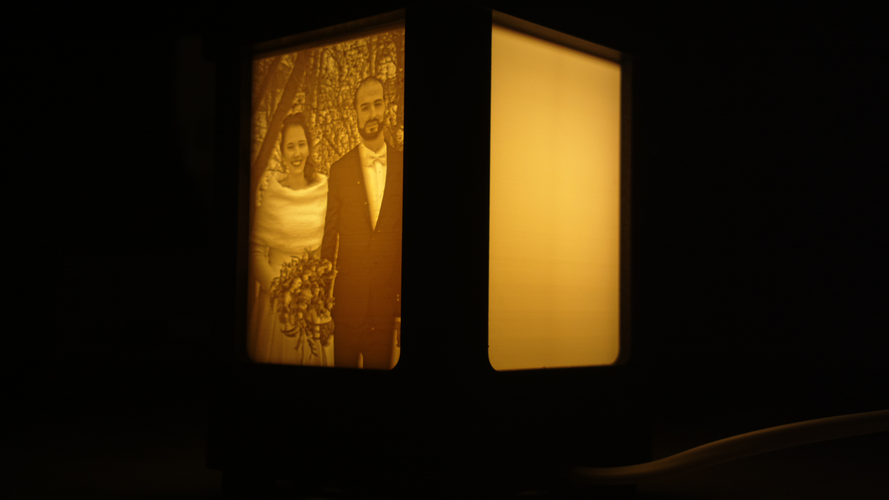 clean part for lithophane lamp