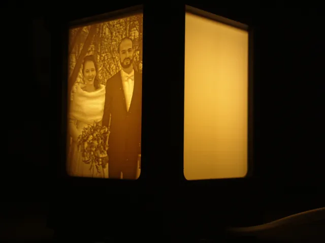 clean part for lithophane lamp