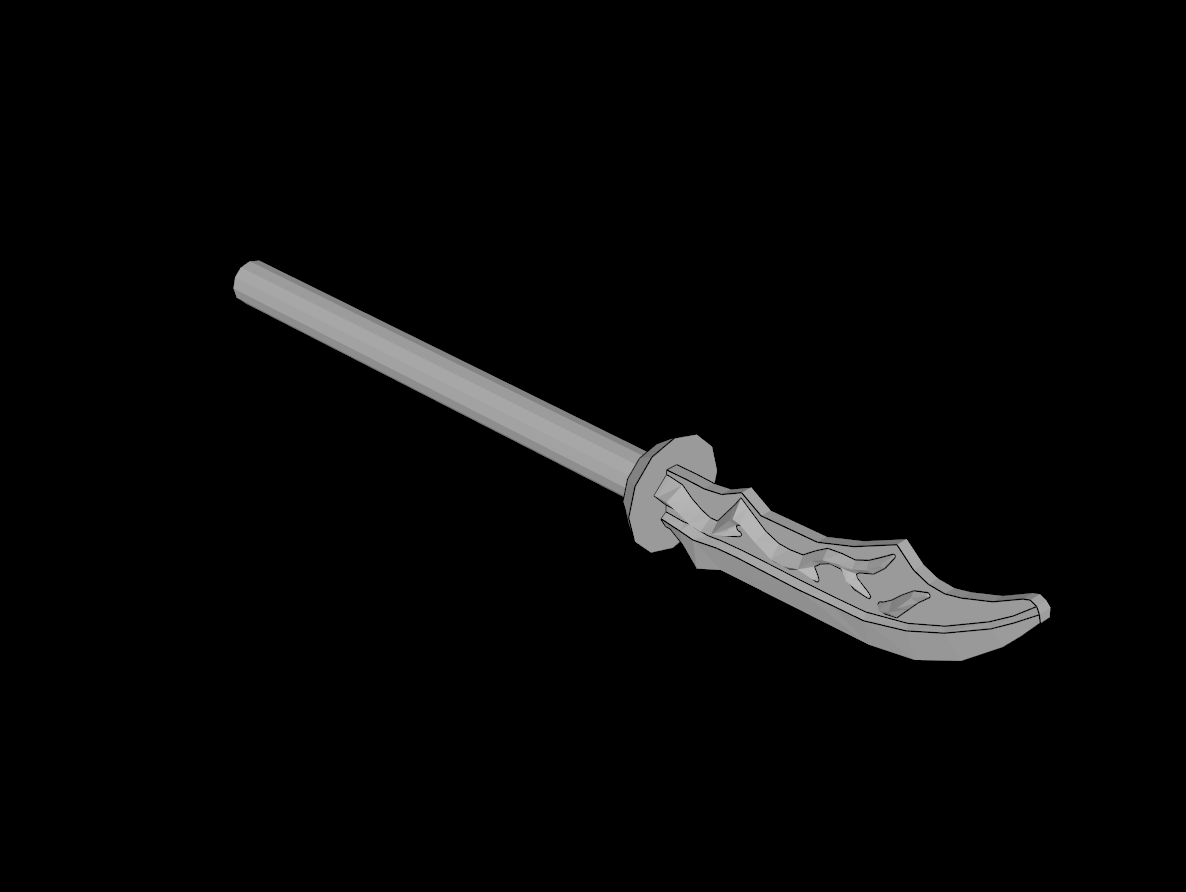 Lego Compatible (41159.dat) Minifig Weapon Naginata