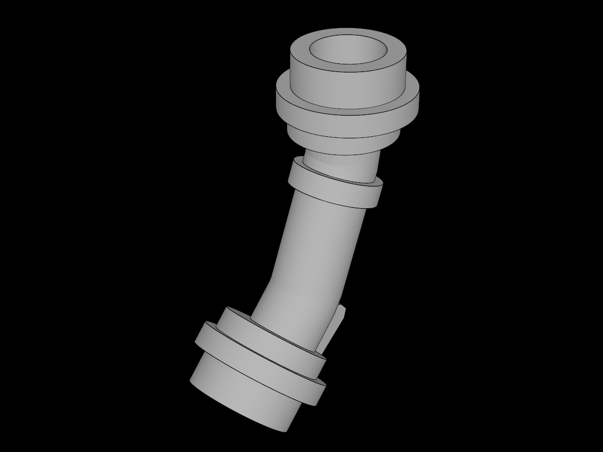 Lego Compatible (42114.dat) Minifig Lightsaber Hilt with Bend