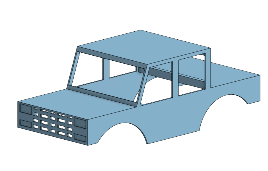 1980's Ford truck Scx24 basecamp and C10 fit wheelbase!