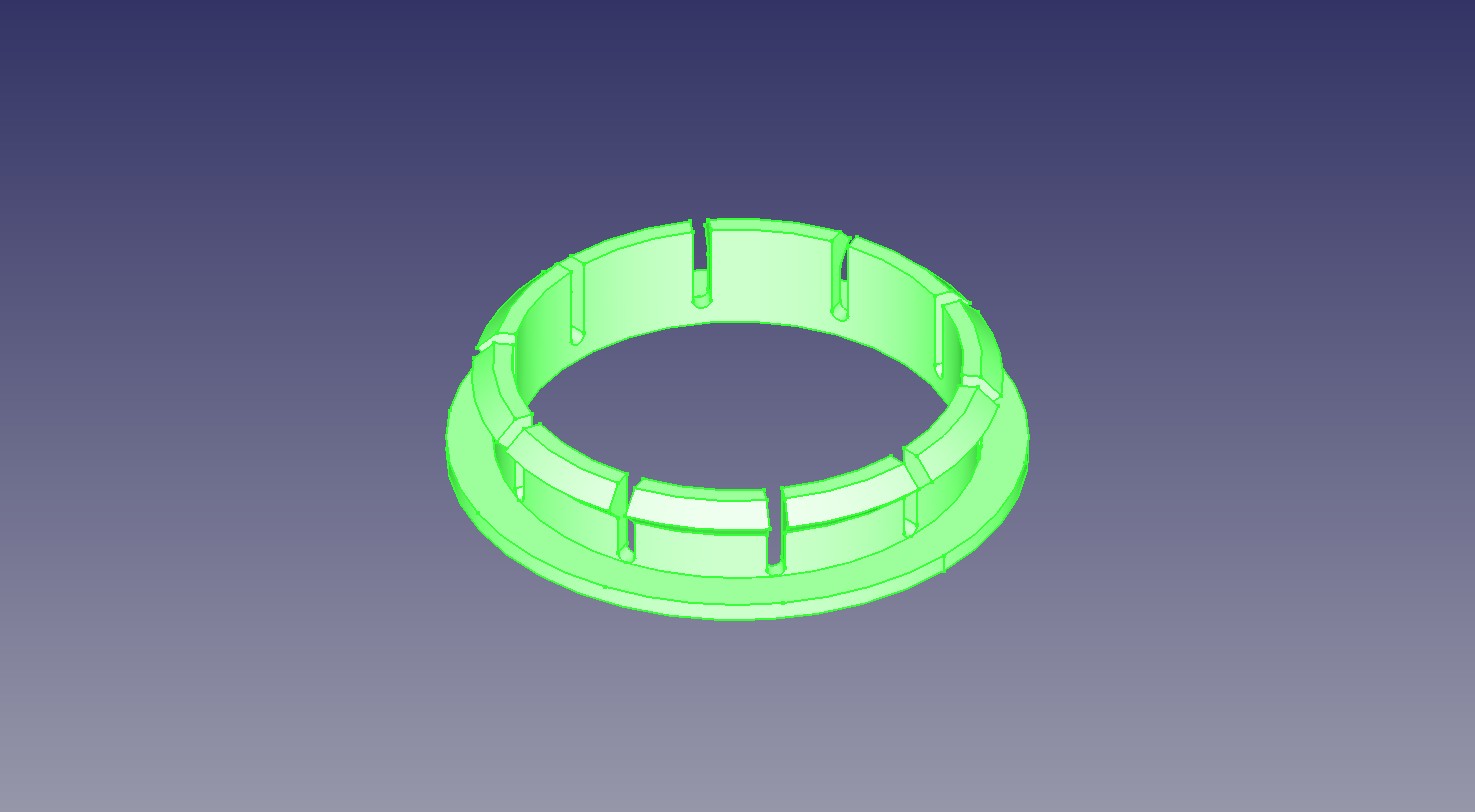 Cardboard Printer Spool insert Customize in FreeCad