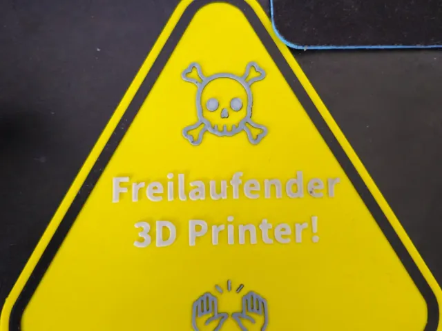 Lustiges Warnschild