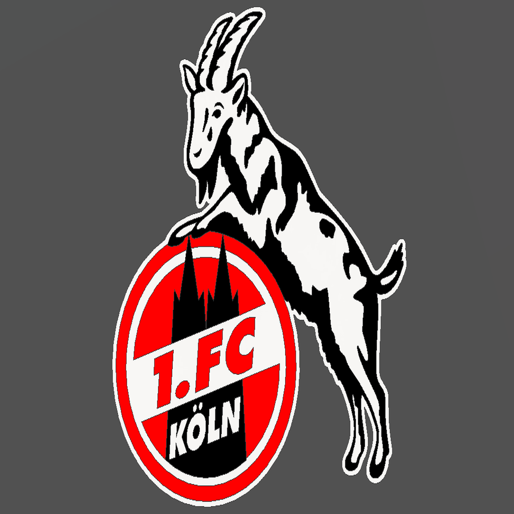 1 Fc Köln Logo Schlüsselanhänger Aufsteller By Max3d Download Free Stl Model 