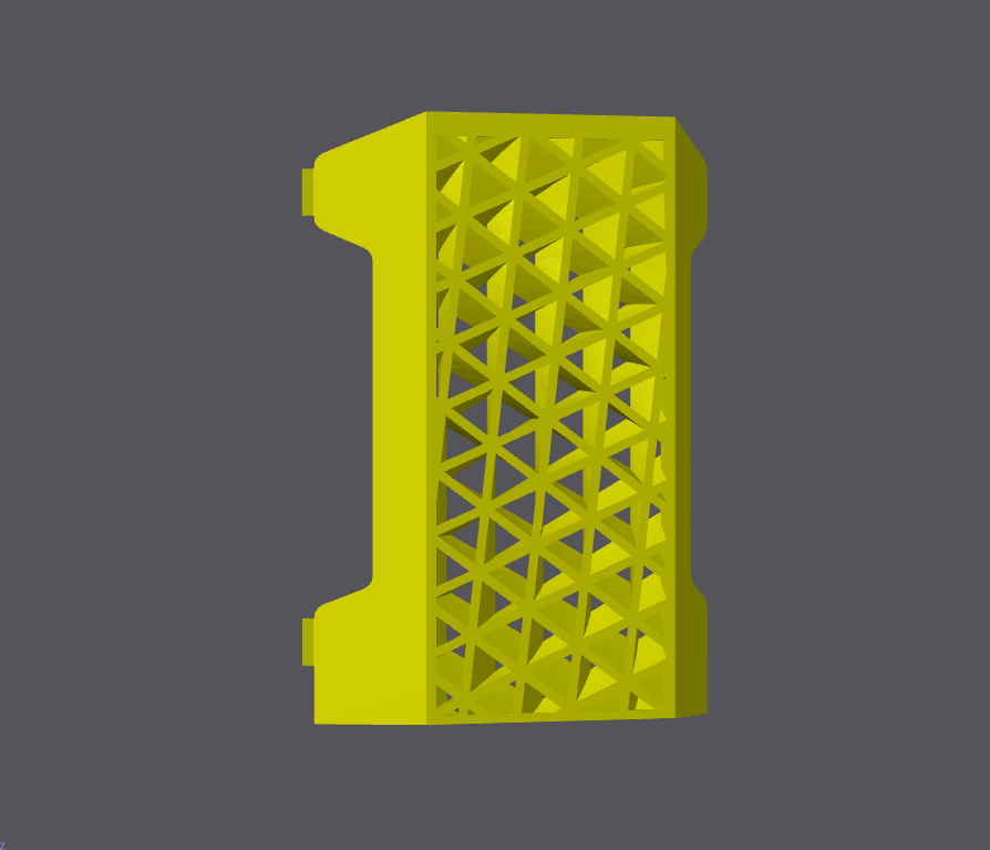kobra 3 print head cover triangular facets.