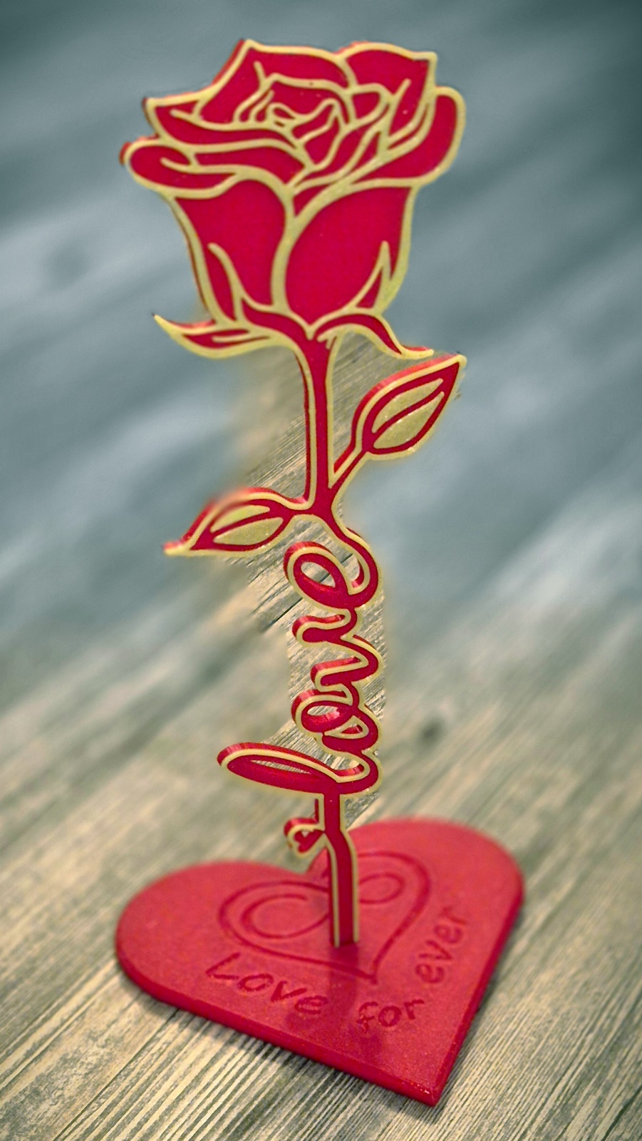 Dual color Rose with Love/Liebe text v1.4 - no MMU