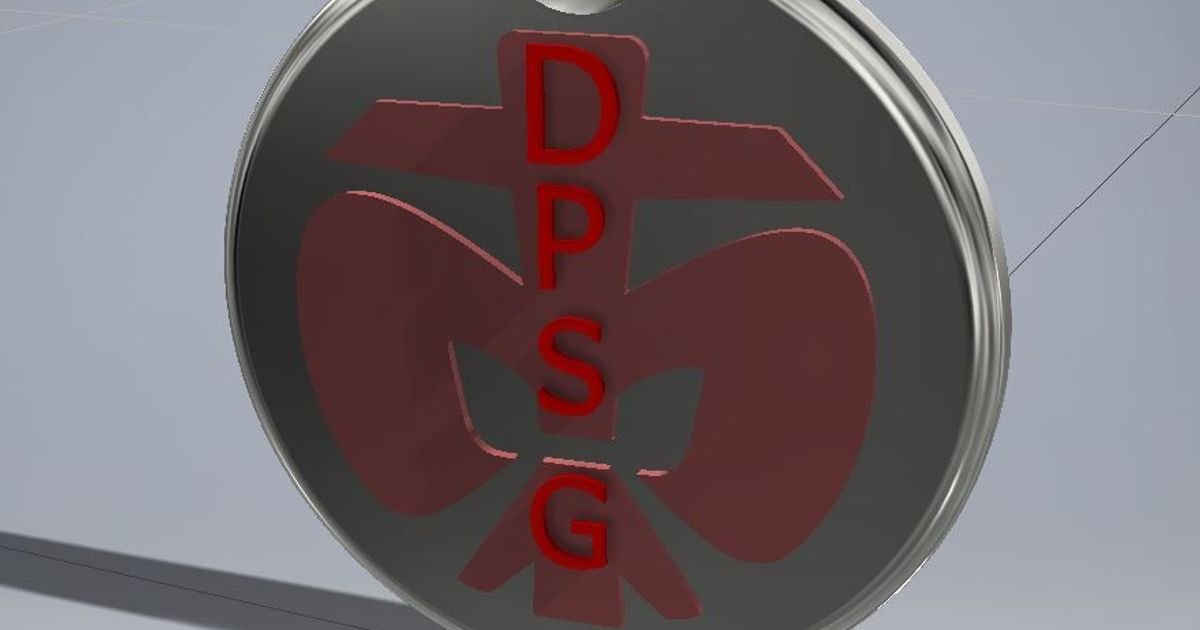 DPSG Lilie Keychain Schlüsselanhänger Pfadfinder by max3d | Download ...