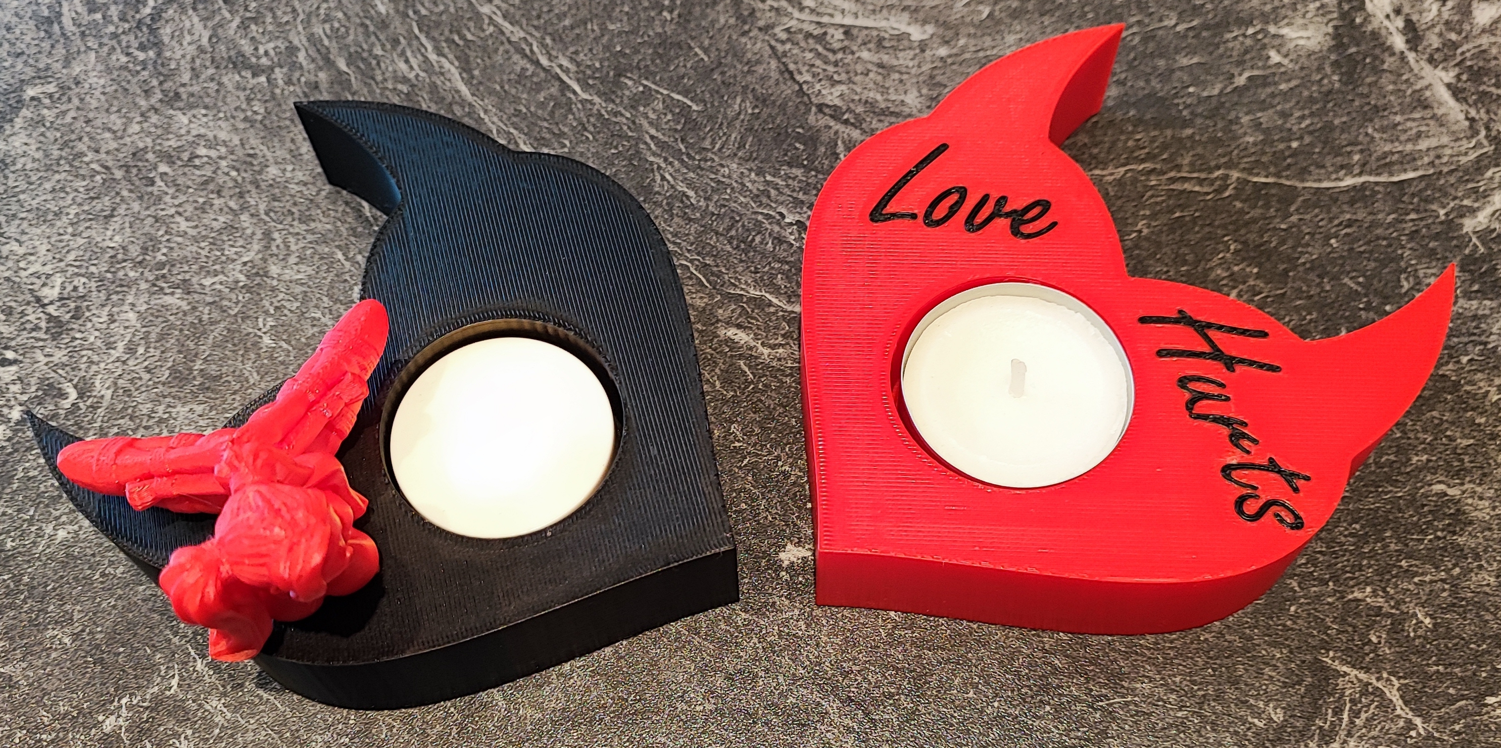 Evil Kinky Heart Tea light holders