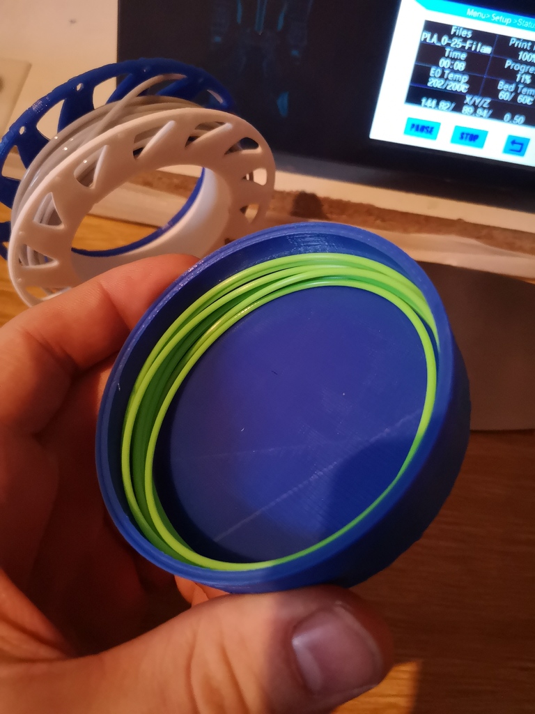 Miniatura 6 do modelo 3D Simpel zylindrical mini Spool for samples stackable modular