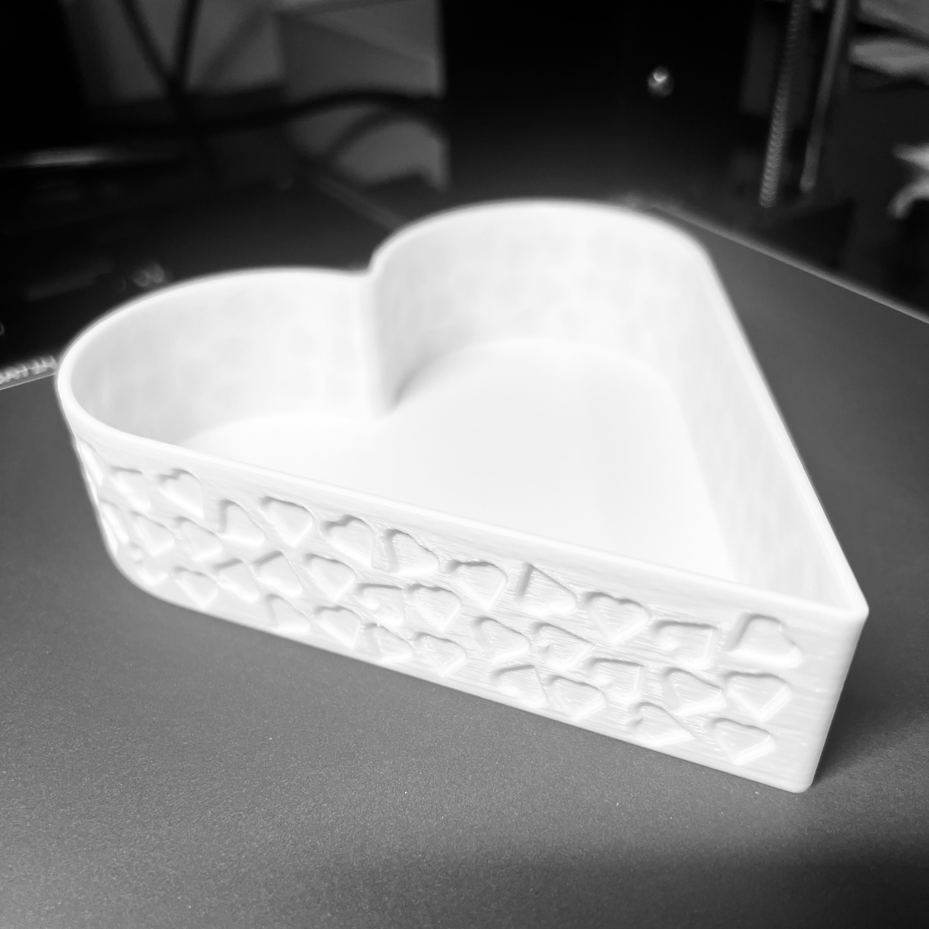 Valentines Heart Box with Heart Indents