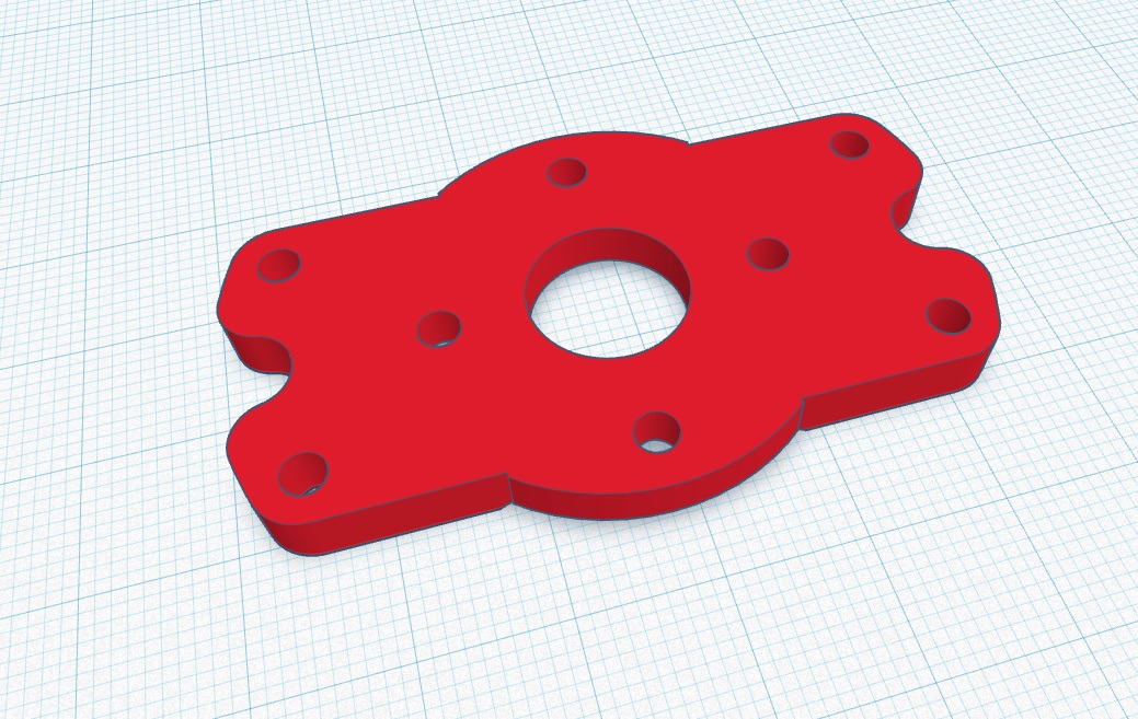 3dsets Bamboo motor mount sqare holes