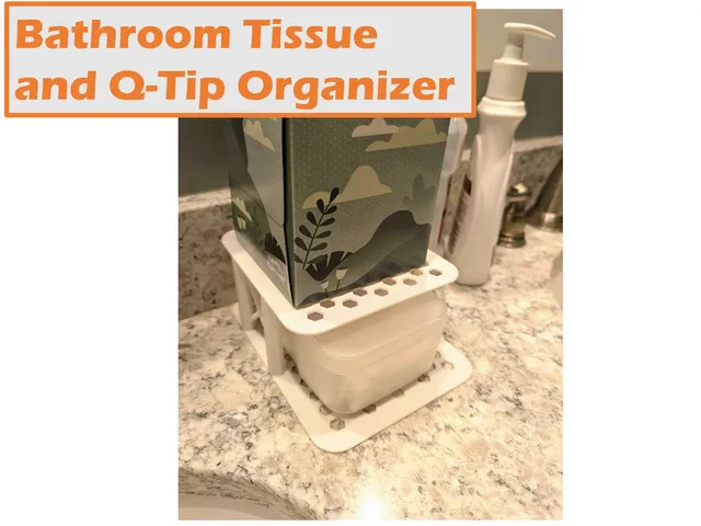 Bathroom Tissue and Q-Tip Organizer