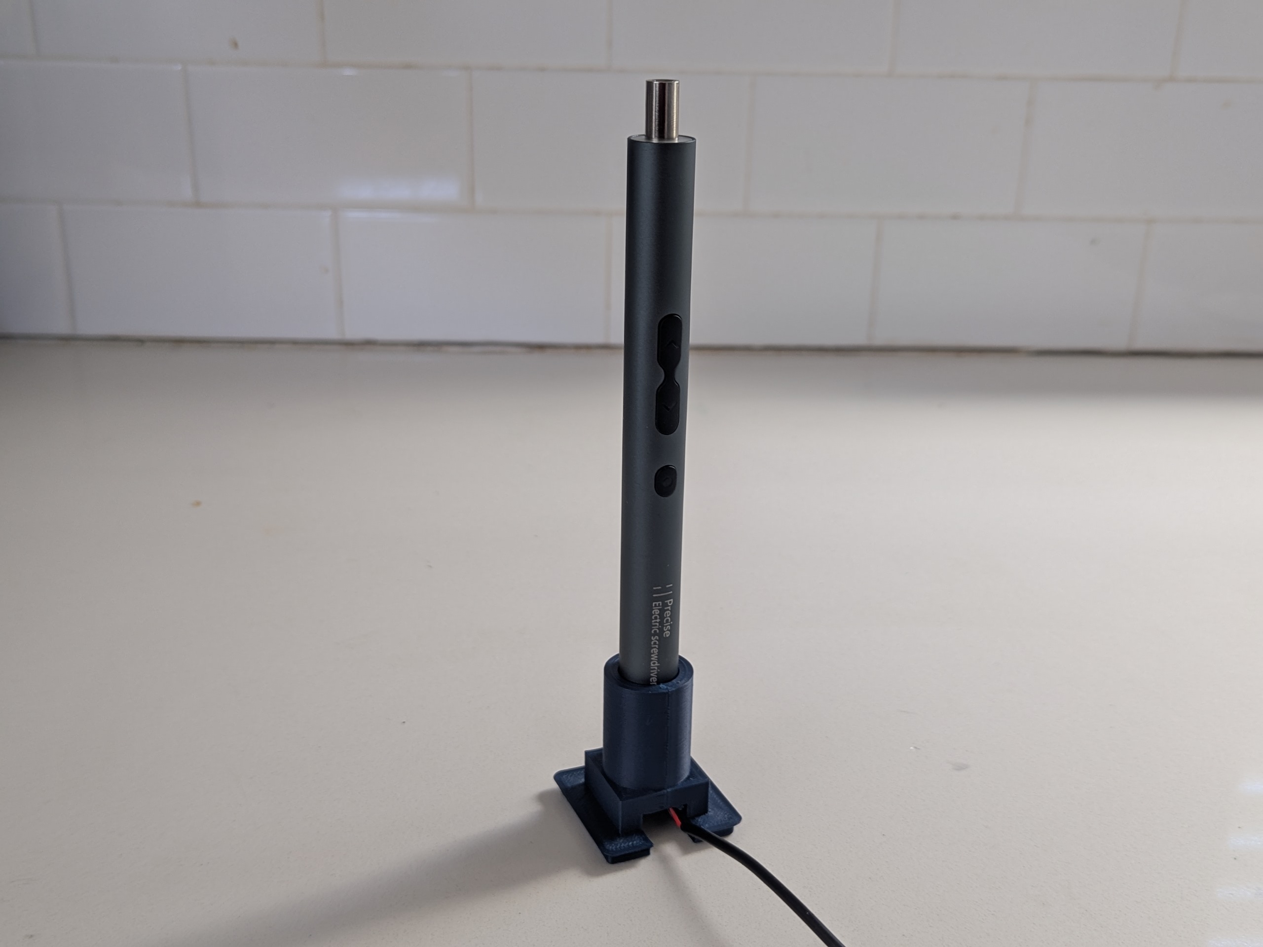 Gridfinity Electric Screwdriver Holder w/ USB Plugin