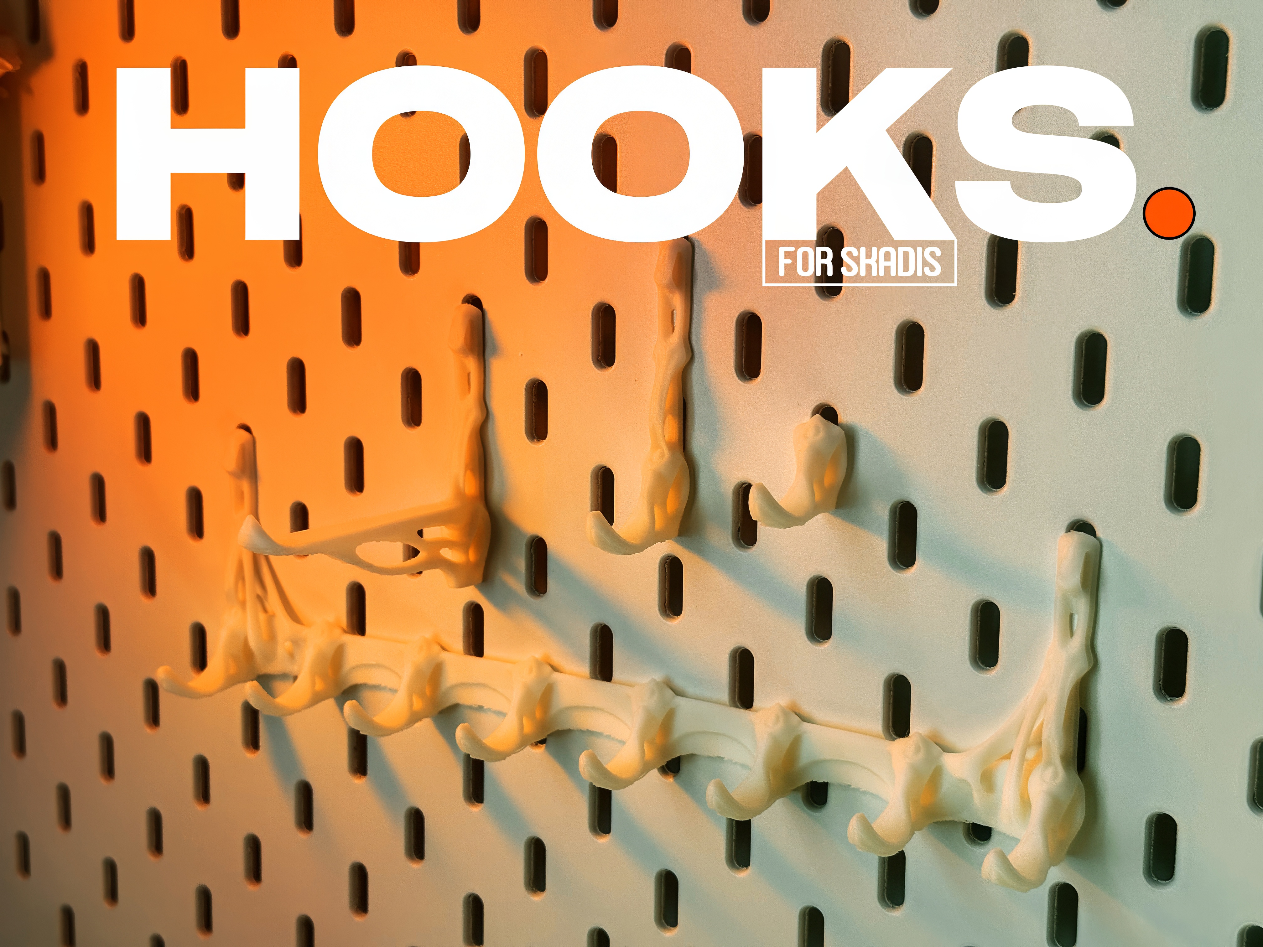 Hooks (for IKEA Skadis Pegboard)