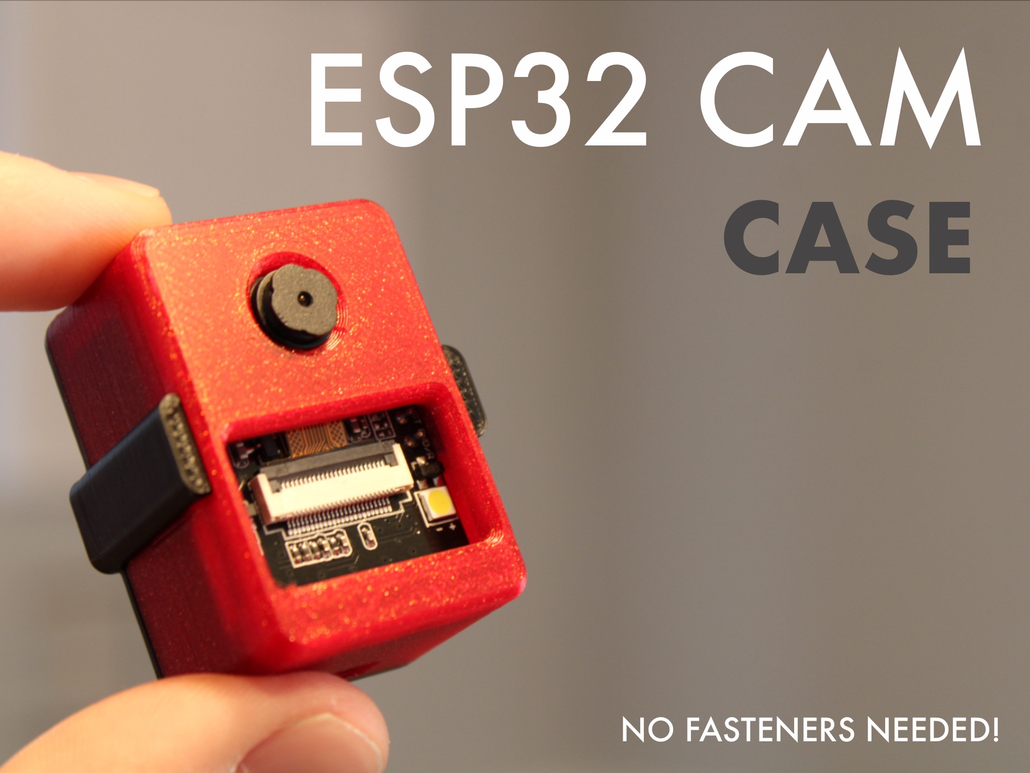 ESP32 Cam Case - No Fasteners Needed - Fully 3D Printed