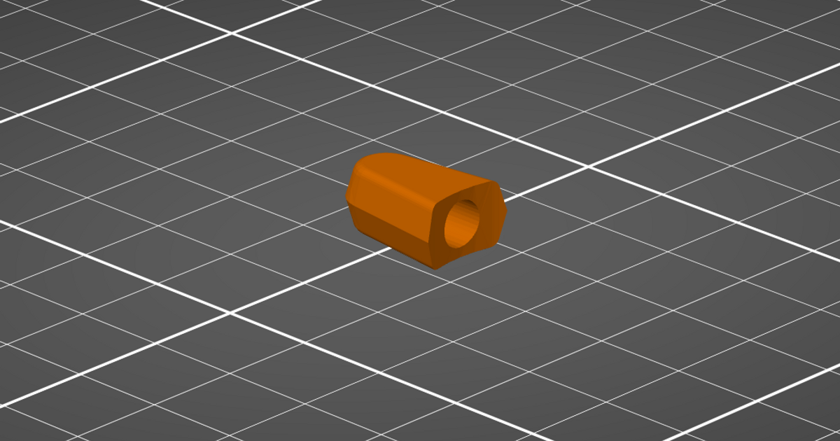 Knitting Needle Endcap 4.5 5mm by cornyTrace Download free STL