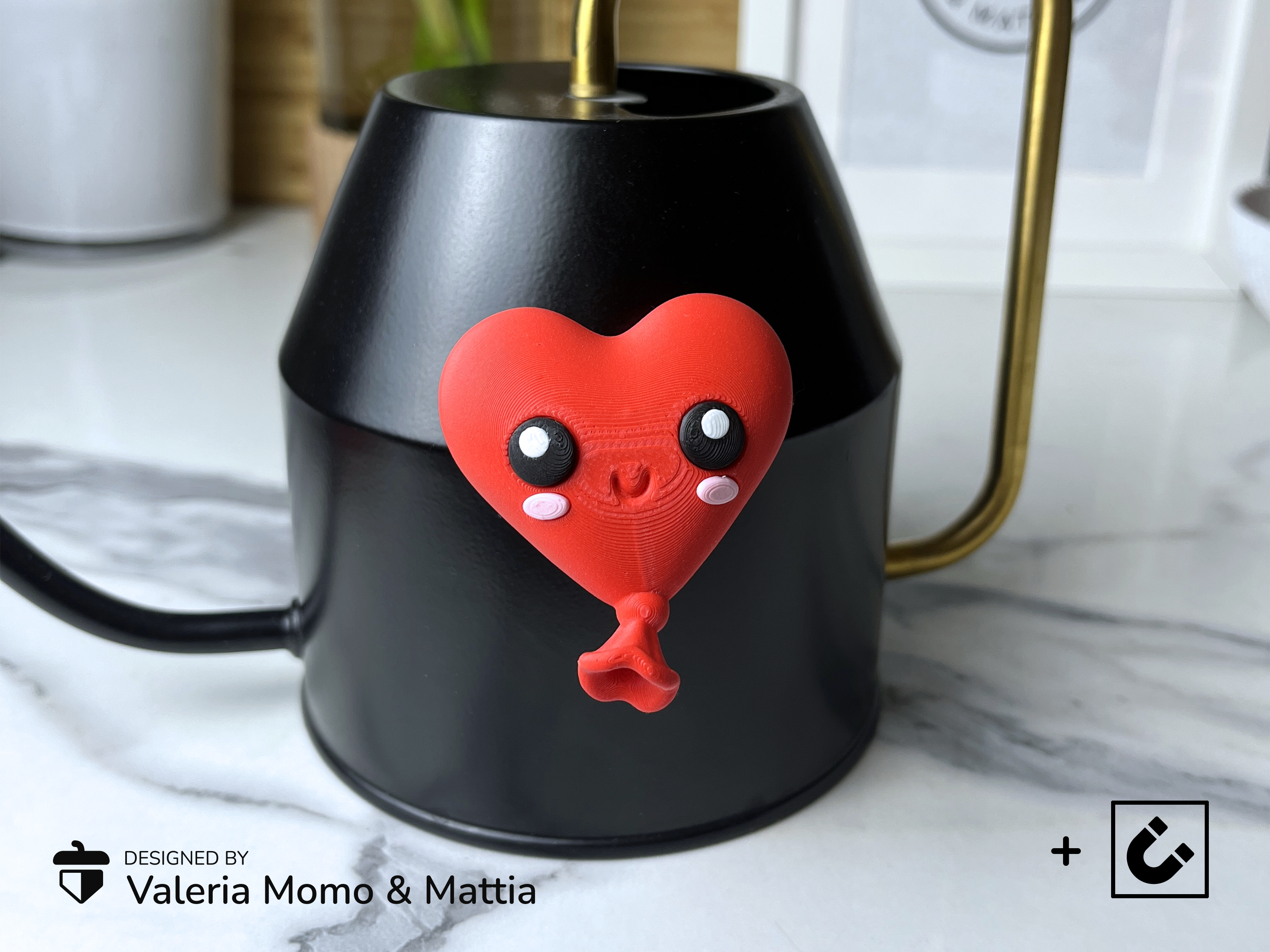 Heart Balloon Eyes Magnet, San Valentine's Gift!