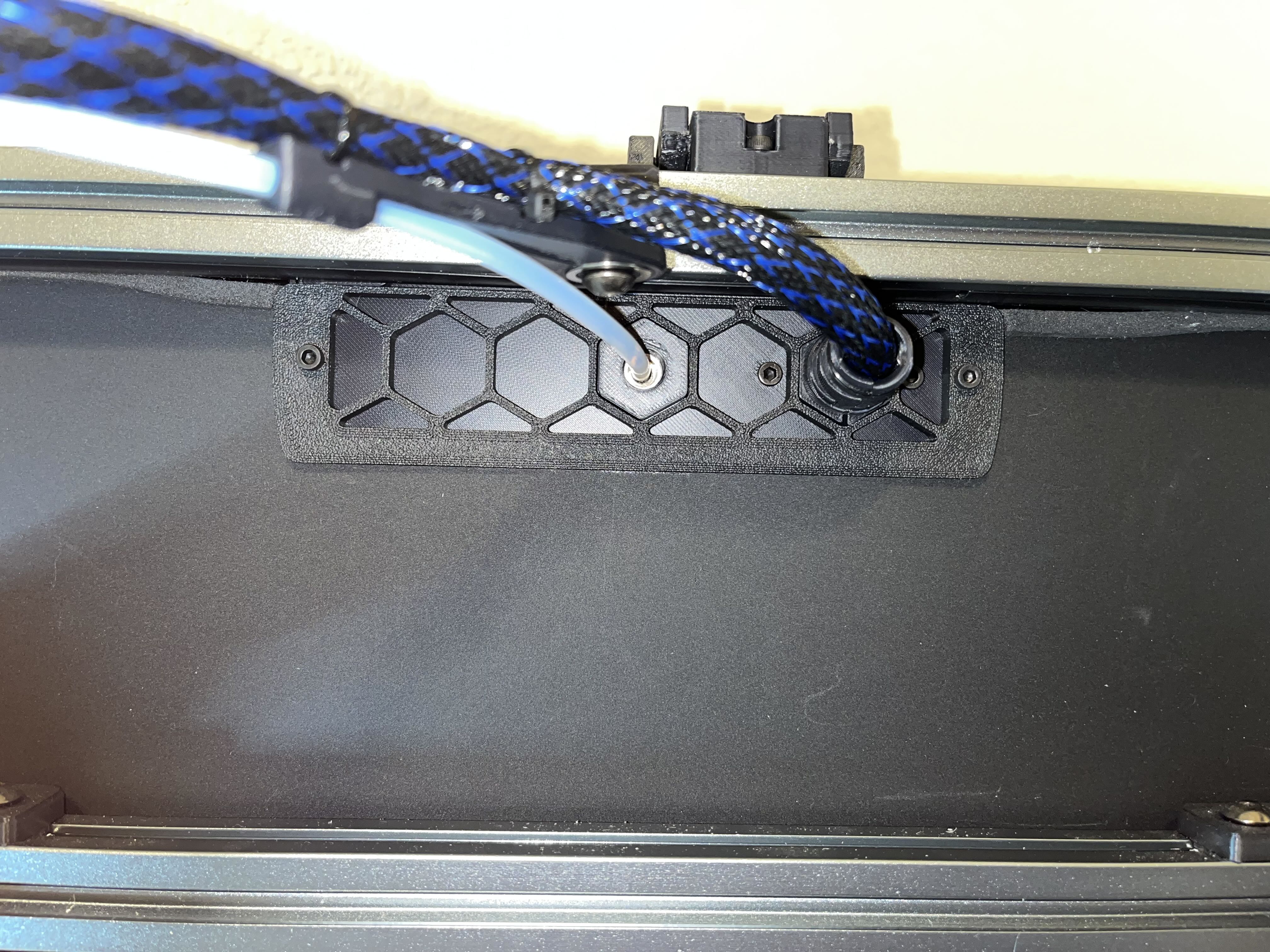 Voron Exhaust Cover with PUG and PTFE passthrough