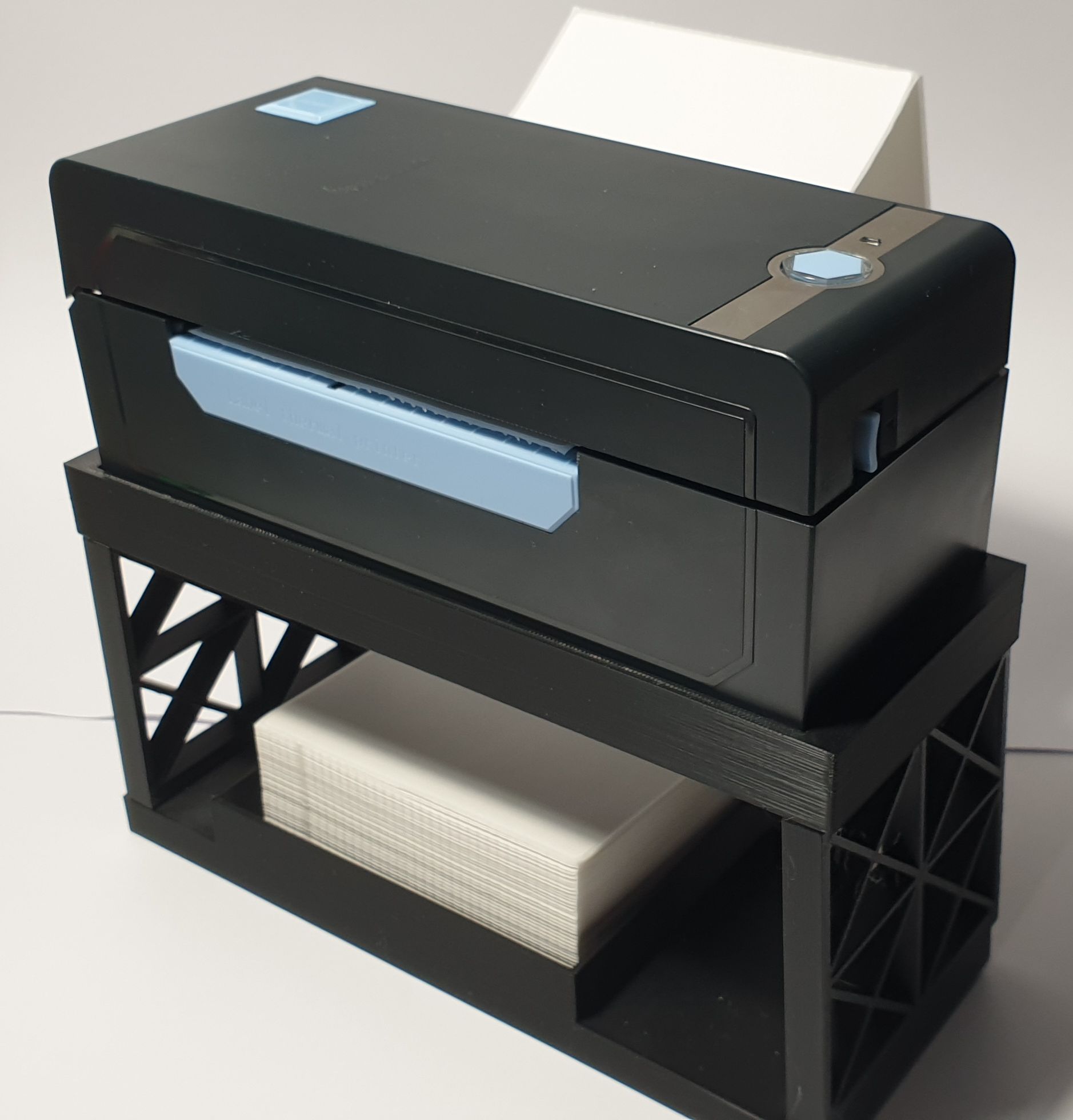 Jadens Thermal Printer stand with fanfold label holder