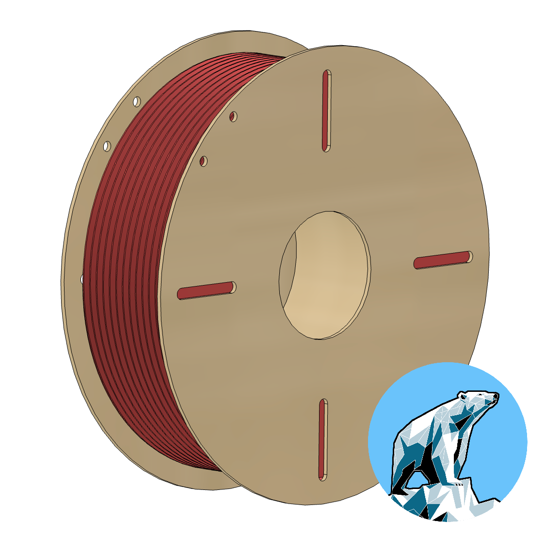Polar Filament - 1kg Cardboard Spool Reference
