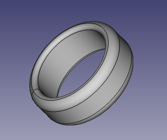 Simple wide ring