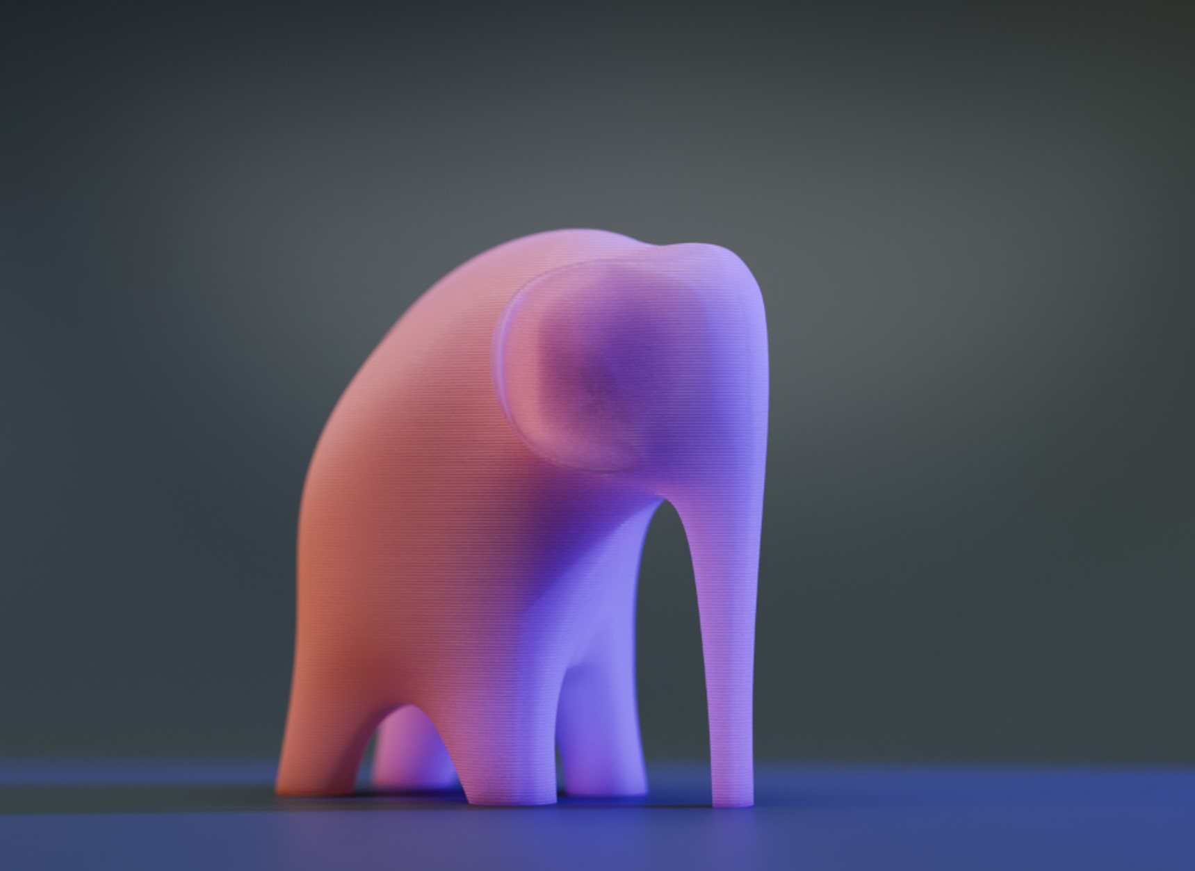 MODEL 3D PRINTING SCULPTURE elephant