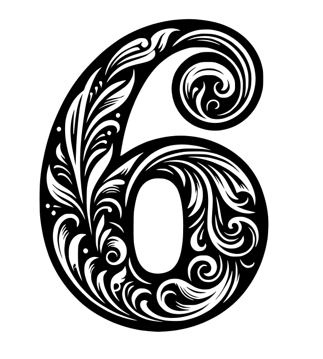 Ornamental number 6 or 9 (2)