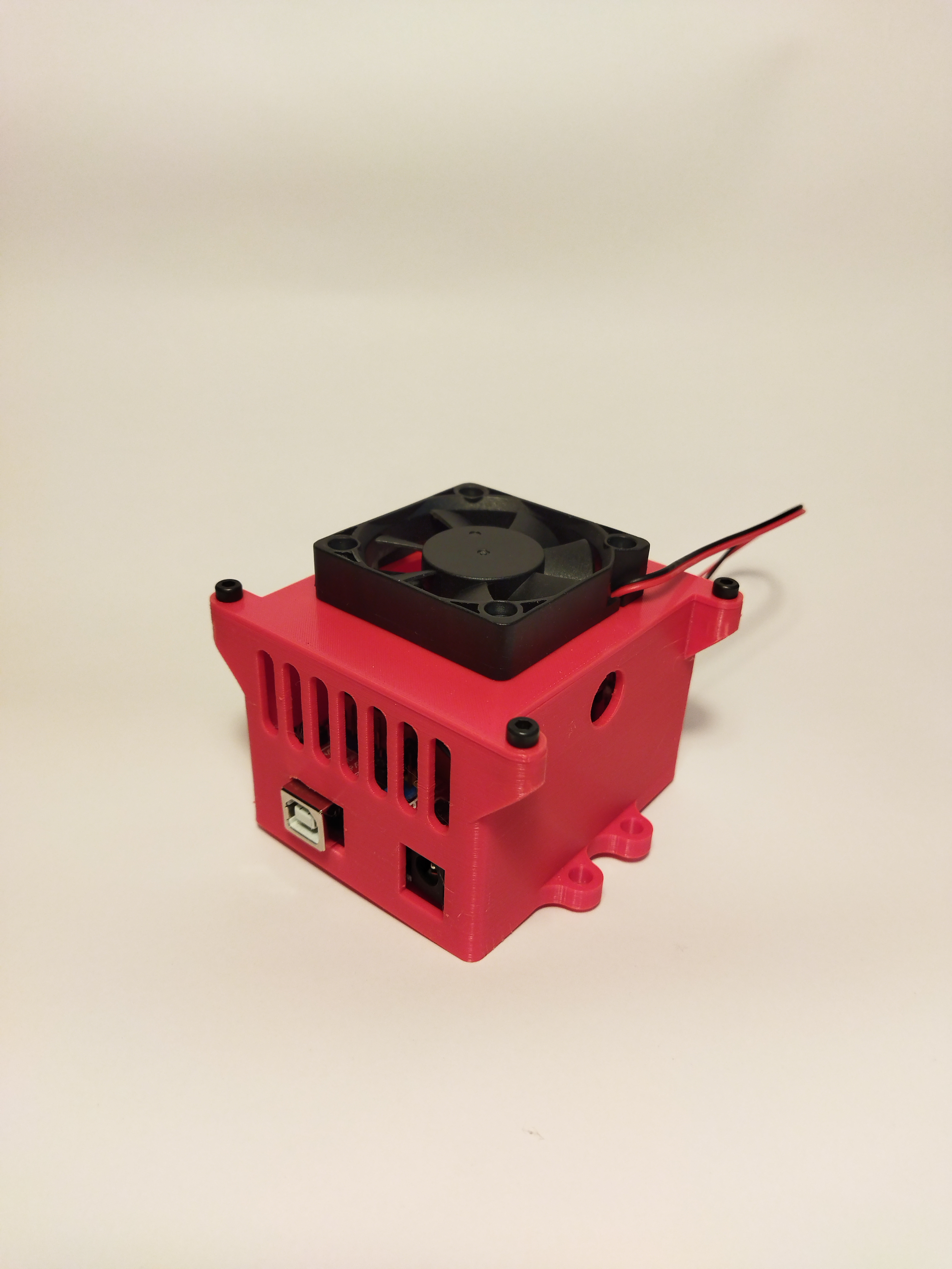 Arduino UNO + CNC shield case with 5050 fan .STEP