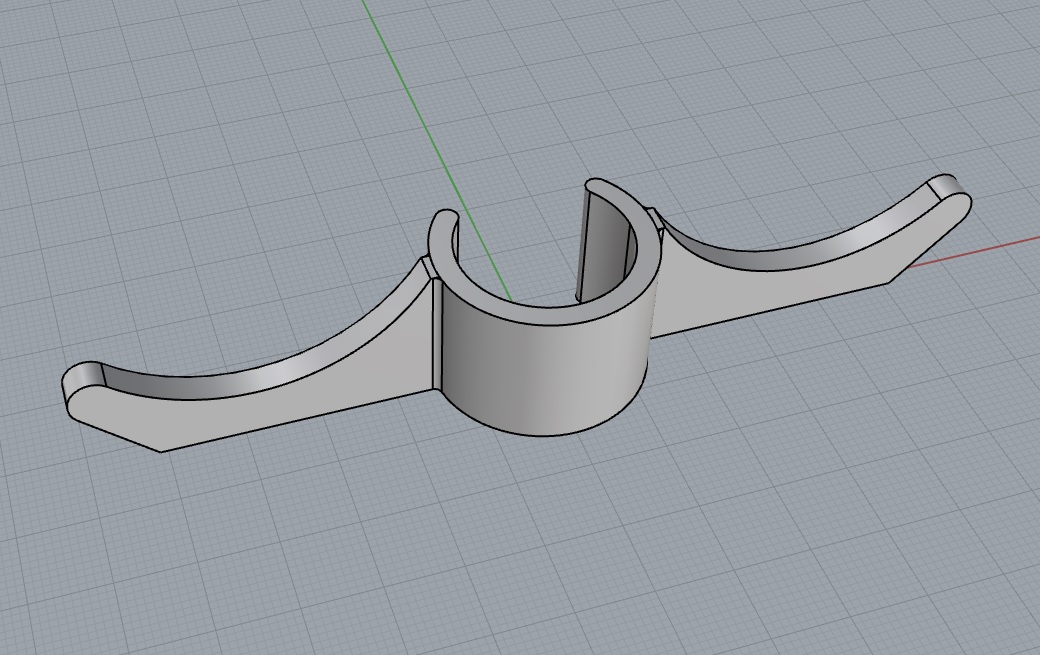 Hook on shower holder 25mm