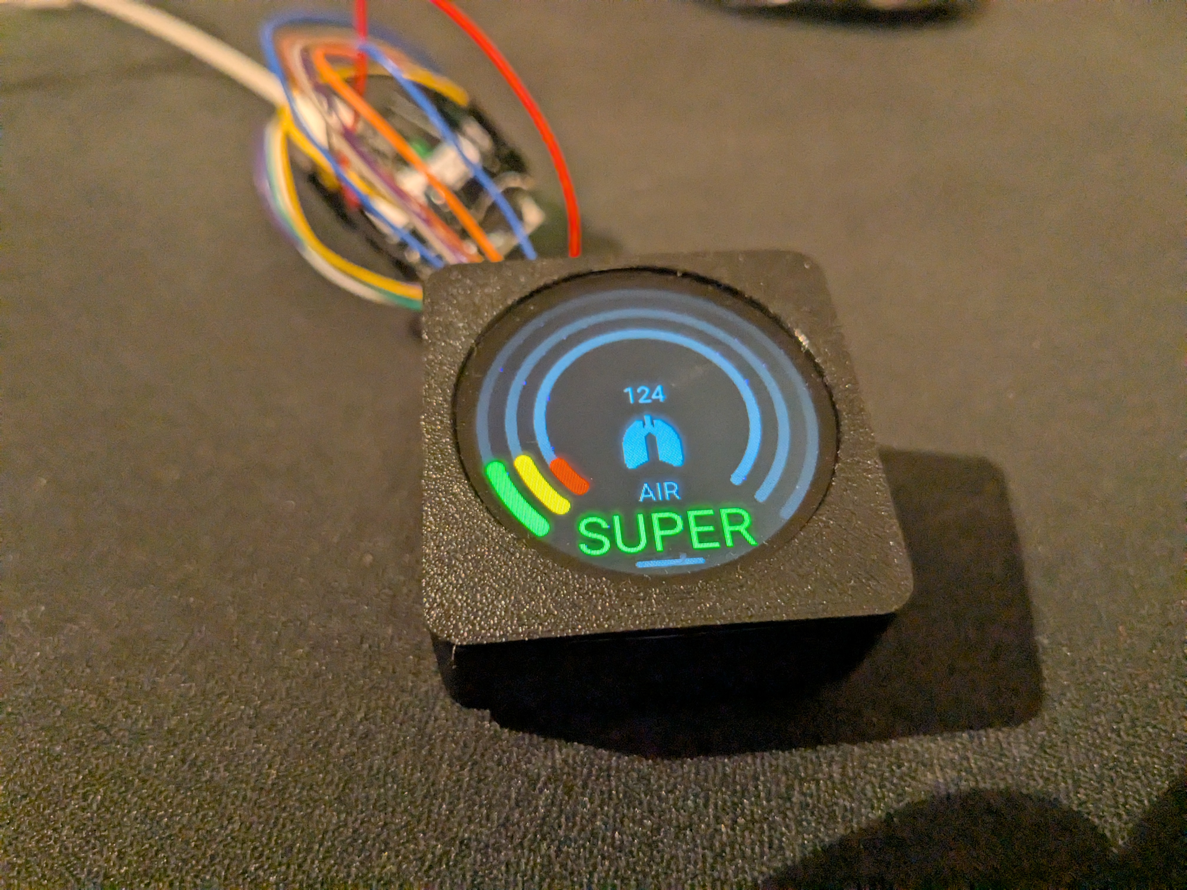 Gridfinity bin for Waveshare 1.29in Touch LCD Module