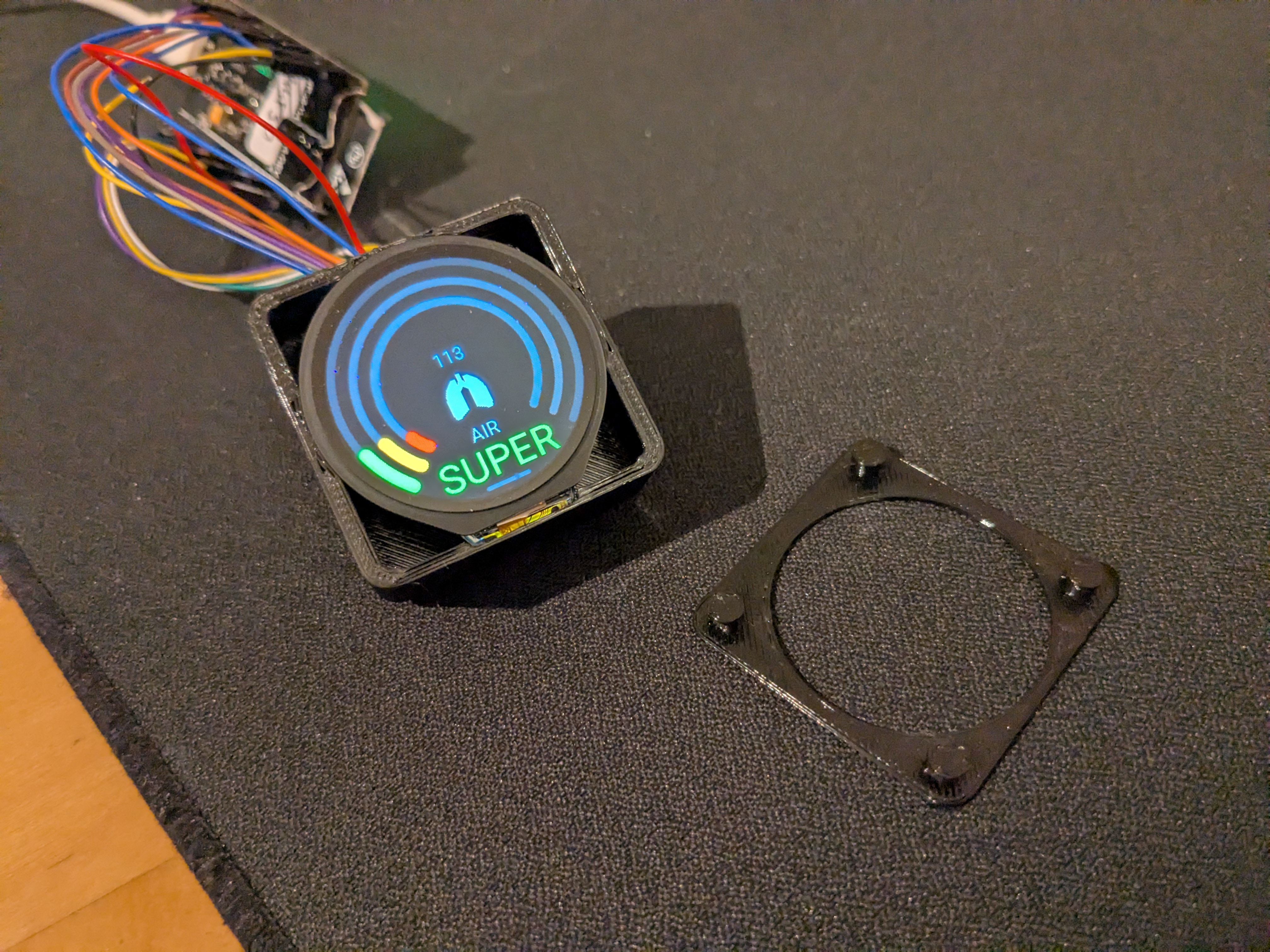 Gridfinity bin for Waveshare 1.29in Touch LCD Module — miniatura 2