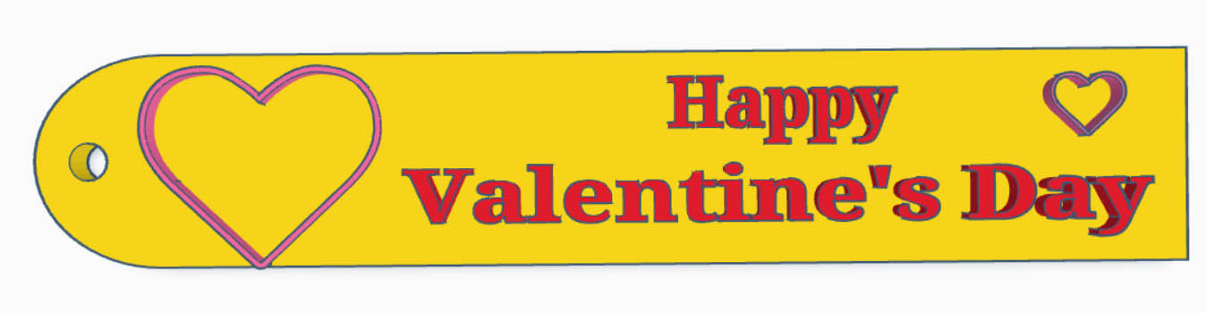 Valentine's Day keychain