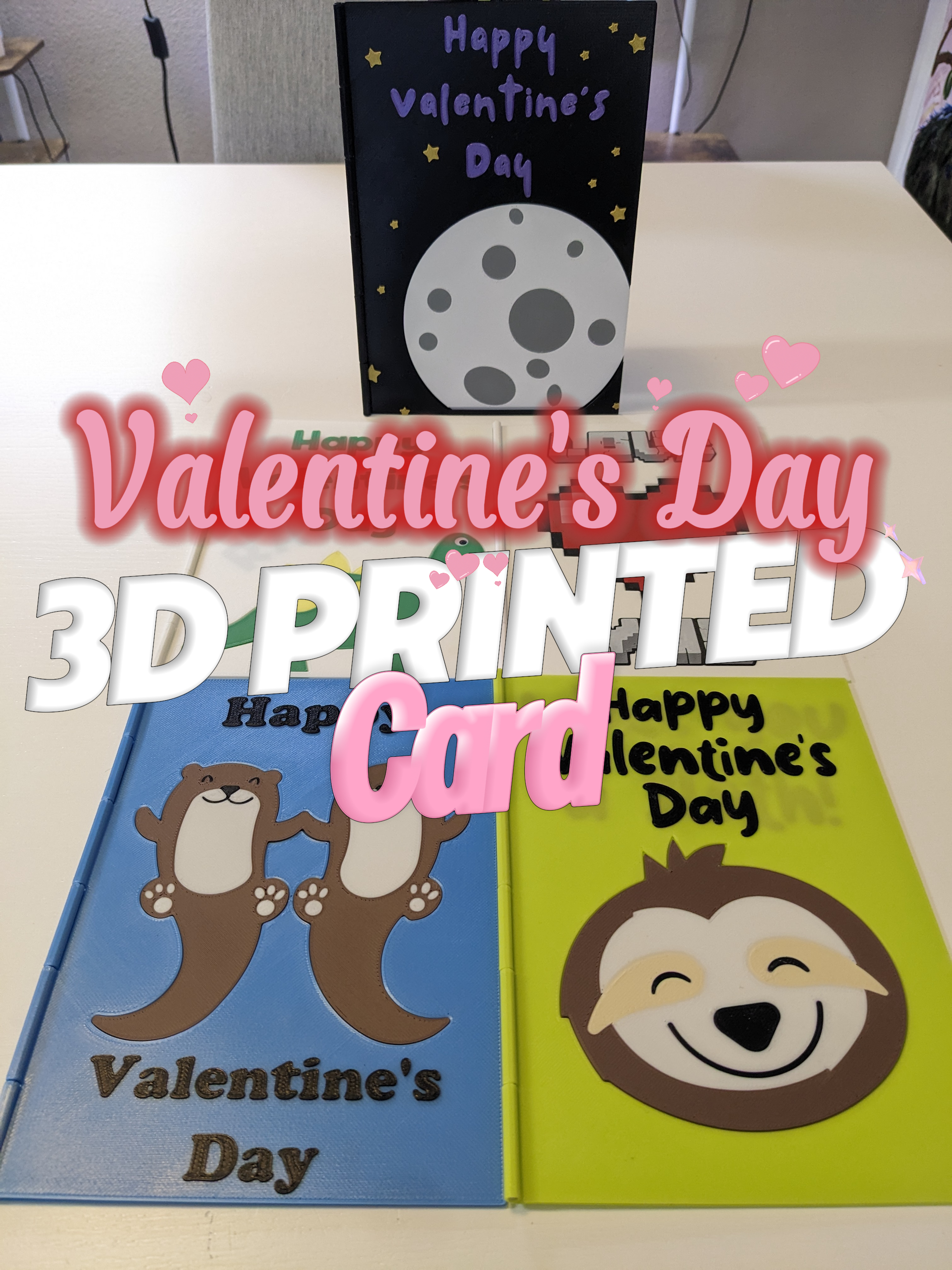 3D Printed Valentine's Day Cards - Mega Pack