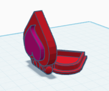 Hinged valentines heart