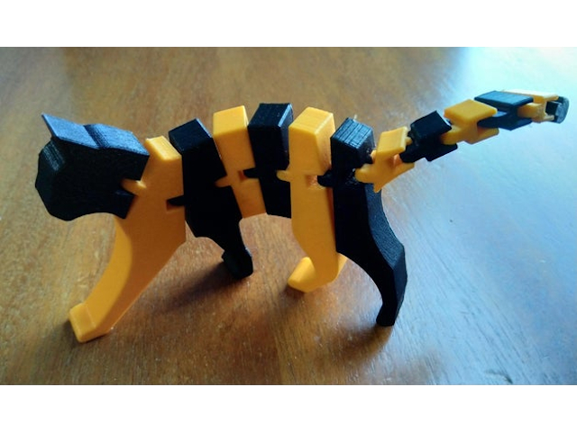 Miniatura 3 do modelo 3D Flexi Cat Remix